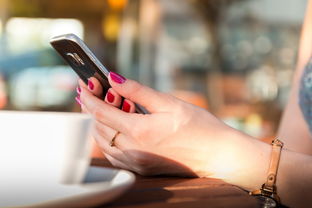 young woman lying in her bed and using smart phone woman waking up in her bed and checking her phone